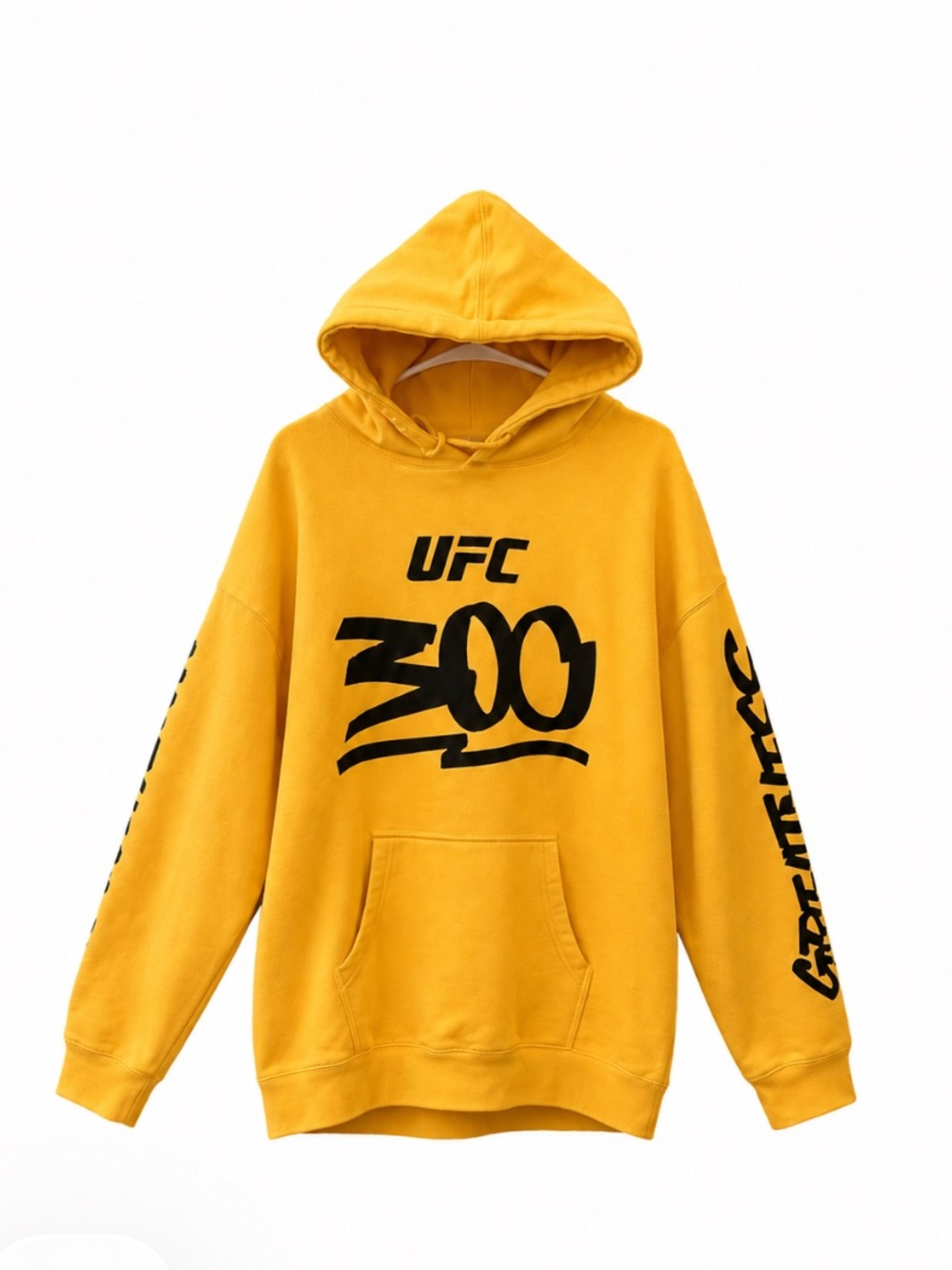 Rare! UFC 300 Unrivaled Greatness Yellow Graphic Hoodie Men’s XL EUC!